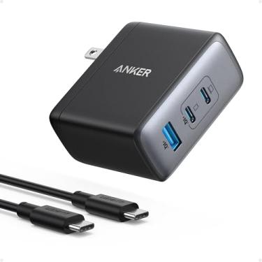 Imagem de Anker Carregador Nano Usb-C De 100 W, Carregador Gan Rápido E Compacto De 3 Portas Para Macbook Pro/Air, Pixelbook, Thinkpad, Dell Xps, Ipad Pro, Iphone 16 Series, Galaxy S23 E Mais (Cabo Usb-C Para