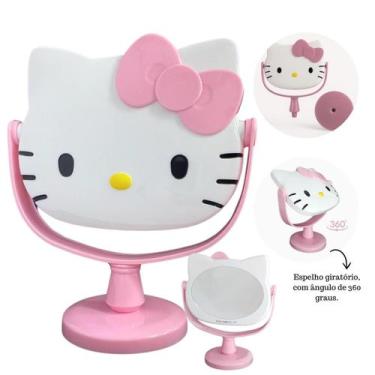 Imagem de Espelho Maquiagem Infantil Com Suporte De Mesa Hello Kitty - Sanrio