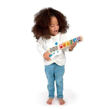 Imagem de Mini Guitarra Infantil Som Brinquedo Menino Menina Educativo Sensorial