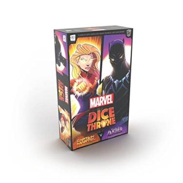 Imagem de USAOPOLY Marvel Dice Throne | 2 Hero Box Featuring Captain Marvel, Black Panther | Standalone Competitive Dice Game | Officially-Licensed Game | Compatible with The Dice Throne Ecosystem