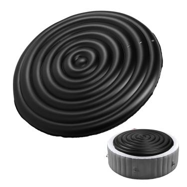 Imagem de 4,2 a 5,9 Pés de Hidromassagem Inflável Ajustável, Tampa de Economia de Energia à Prova de Chuva à Prova de pó para Banheira de Hidromassagem Redonda