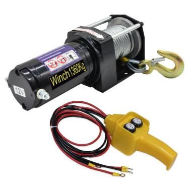 Imagem de Guincho Eletrico 12V 1360Kg - 3000Lbs com Cabo de Aco GE1360 ACM TOOLS