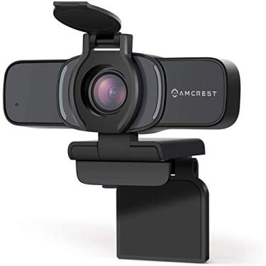 Imagem de Amcrest 1080p webcam com microfone e tampa de privacidade, câmera USB da Web Cam, computador HD Streaming webcam para PC Desktop & laptop w / microfone, lente grande angular e grande sensor para pouca luz superior (AWC201-B)