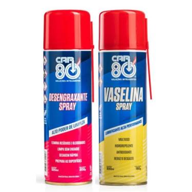 Imagem de Kit Vaselina Spray Desengraxante Spray Car80
