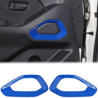 Imagem de Aunginsy Moldura de acabamento do painel da porta frontal interna do carro compatível com Nissan Frontier 2022 2023 2024 2025 porta lateral frontal painel antiarranhões adesivo protetor de capa