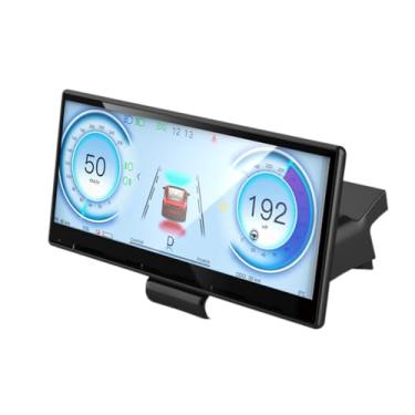Imagem de Visor frontal de 21 cm para Tesla Model 3 (2024-2025) com dados síncronos sem fio/com fio Carplay Android Auto, Bluetooth, equipado com câmera frontal, atualização OTA, acessórios Tesla Model 3