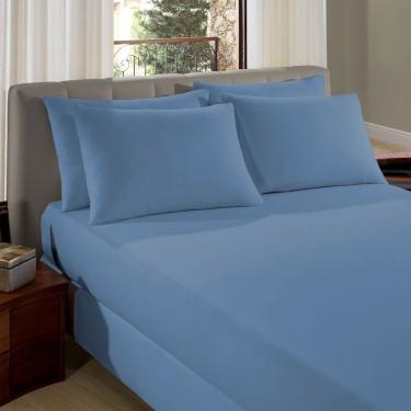 Imagem de Lençol De Malha Avulso 100% Algodão Vivaldi ártico King