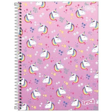 Imagem de Caderno Espiral Capa Dura Universitário Spice Feminino 256f 16 Matérias Tilibra Estampa 4