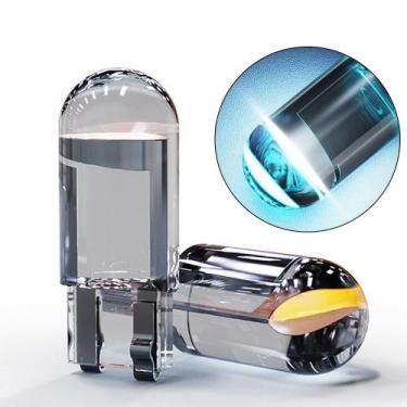 Imagem de Par Super Lâmpada T10 Led Cob Acrílico Lanterna Farolete - Lagos Impor