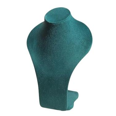 Imagem de LCSVCCXA Suporte de Exibição de Colar, Organizador de Manequim de Colar, Decoração de Casa, Suporte de Exibição de Joias Elegante para Loja, Quarto, Verde