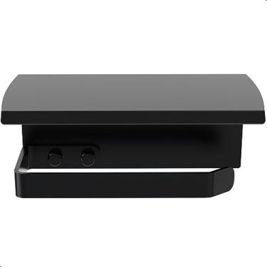 Imagem de Fassin Shop, Porta Papel Higiênico Dupla Fixação Parede Preto F.ZMT