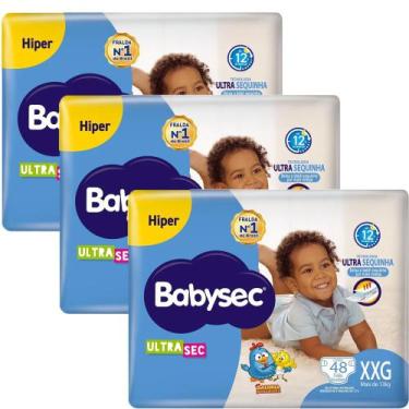 Imagem de Kit Fralda Descartável Babysec UltraSec Hiper XXG Com 48 Unidades - 3 