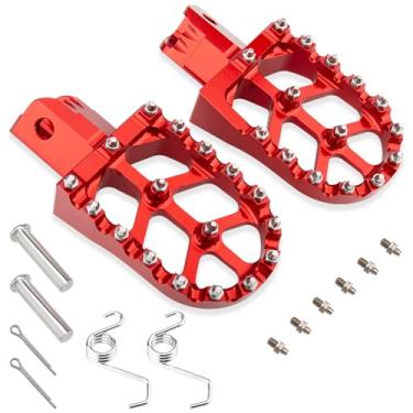 Imagem de KICRY Apoio Para Os Pés Em Alumínio Cnc Motocicletas, Crf50, Crf70, Crf110, Xr50, Xr70, Xr110, Crf Xr 50, 70, 110, M2R, Sdg, Dhz, Kayo, Dirt Bike Pit (Vermelho, Taotao)
