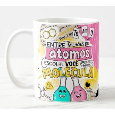 Imagem de Caneca Casal Química Entre Milhões de Átomos Escolhi Você Para Ser Minha Molécula