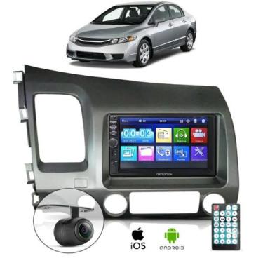 Imagem de Central Multimidia Civic 2008 Mp5 Espelhamento Moldura Câmera De Ré - 