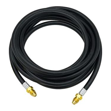 Imagem de OYHBO Mangueira de solda a gás inerte 6 m - Mangueira adaptador regulador de medidor de fluxo de argônio - Mig Tig, acessórios UNF-18RH de 5/8"