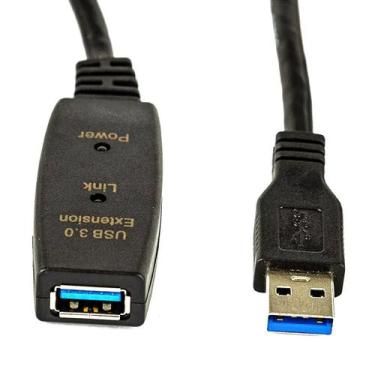 Imagem de Extensão Usb 3.0 Ativo Repetidor Macho Fêmea 20 Mt - Cirilo Cabos