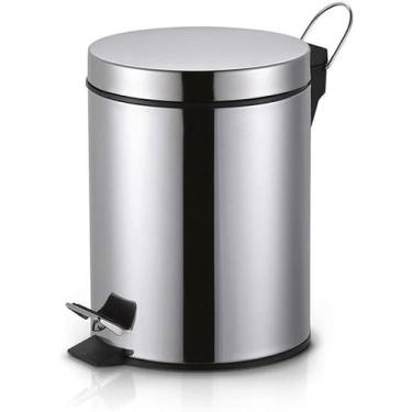 Imagem de Lixeira de Pedal 5 litros aço inox - Echo Limp