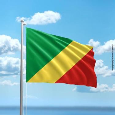 Imagem de Bandeira do Congo 80cmx140cm Tecido Oxford 100% Poliéster - PRESENTE-B