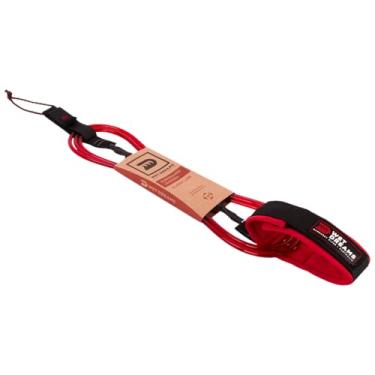 Imagem de Leash de Surf Wet Dreams Longboard Joelho (Panturrilha) 10' x 7mm Classic Line Vermelho