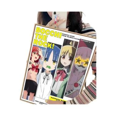 Imagem de Anime Bocchi The Rock DIY Sticky Poster Vintage Room Bar Café Decoraçã