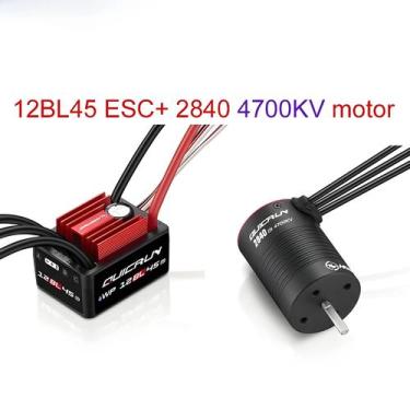 Imagem de 1/12 1/14 RC Carro Brushless Motor Sensorado HobbyWing QuicRun WP 45A 