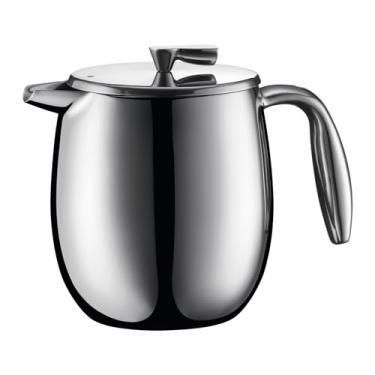 Imagem de Bodum Cafeteira térmica francesa Columbia de 500 ml, aço inoxidável de parede dupla isolada, cromada