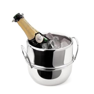 Imagem de Balde Para Champagne 4L Alças Niqueladas – Forma Inox