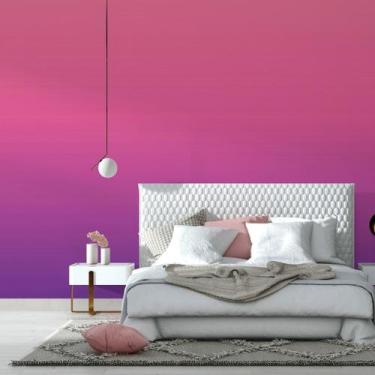 Imagem de Papel De Parede Adesivo Degradê Rosa Roxo N014076 RL 0,58x3M - Adesivo
