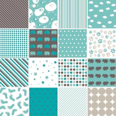 Imagem de Papel de Parede Adesivo Azulejo Infantil 181485455 0,58x2,5M - Adesivo