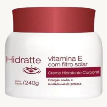 Imagem de Hidratante Vitamina E e Filtro Solar Hidratte Natu Charm Pote 240g