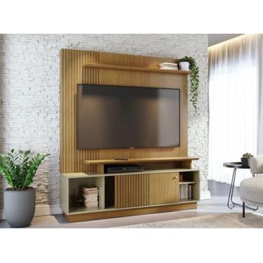 Imagem de Home Theater Ares Porta em MDF Frisado Para  TV's até 65 Polegadas - C