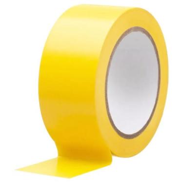 Imagem de Kit Fita Adesiva Demarcação De Solo 4.8cm X30m Amarelo 3 Unidades - TH