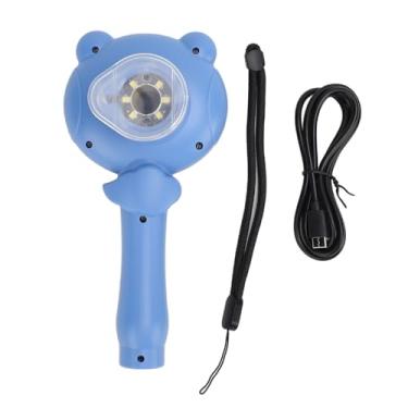 Imagem de Microscópio portátil Kids Microscópio 2,5k 48MP Microscópio digital portátil com 2 polegadas Screen IPS 8X Zoom para educação de educação de educação Science Material ABS (Azul)