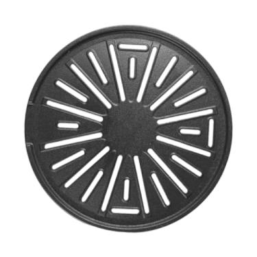 Imagem de ＫＬＫＣＭＳ Revestimento antiaderente para grelha de churrasco, chapa para grelhar carnes, bifes, ótima condução de calor, placa para assar alimentos, Flor Grande