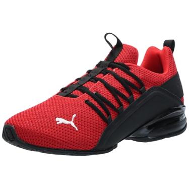 Imagem de PUMA Axelion Cross Trainer masculino, Dois tons de largura para todos os tempos vermelho puma preto, 8.5 Wide