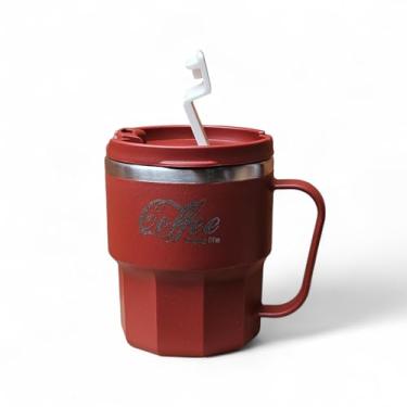 Imagem de Caneca De Café Inox 400ml Térmica Com Tampa