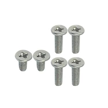 Imagem de Zahara 6 peças de substituição de parafusos de capa de base inferior prateada para HP Chromebook 14C-CC 14CT-CC