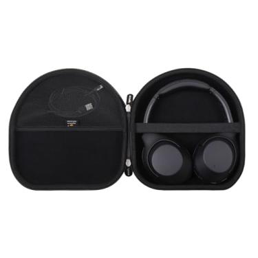 Imagem de Aproca Capa preta portátil para fones de ouvido sem fio Sony WH-CH720N / Anker Soundcore Space One com cancelamento de ruído (apenas capa)