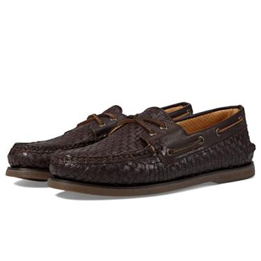 Imagem de Sperry Sapato náutico masculino autêntico original com 2 ilhoses, Amaretto, 10