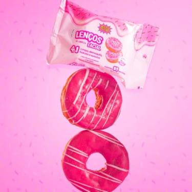 Imagem de Lenço Demaquilante Facial - Limpeza Prática e Eficiente - Pele Macia e Refrescada (Donuts)