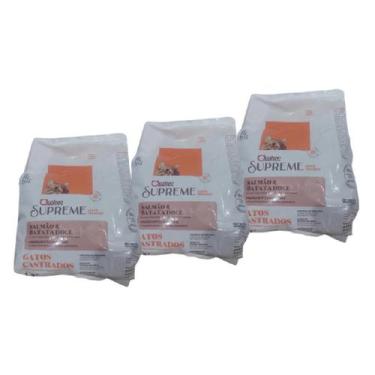 Imagem de kit quatree supreme gatos castrados salmão de 1-kg, 3kg