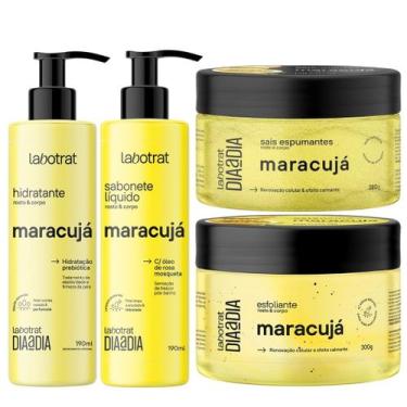 Imagem de Kit Banho Premium Labotrat Maracuja Completo 4 Produtos C/ Sais Cheiro