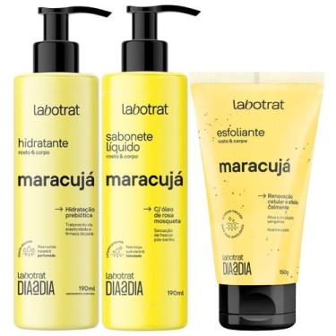 Imagem de Kit Sabonete Liquido + Esfoliante + Hidratante Corpo E Rosto Labotrat 