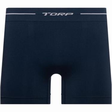 Imagem de Cueca Torp Boxer em Microfibra Sem Costura 8001, Marinho, G