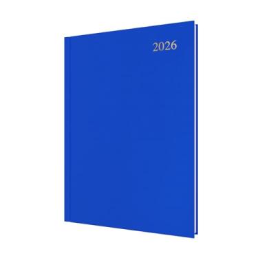 Imagem de Collins - Essencial - Agenda de 12 meses de calendário de 2026, diário a página, capa dura A4 - Azul (ESSA41.60-26)