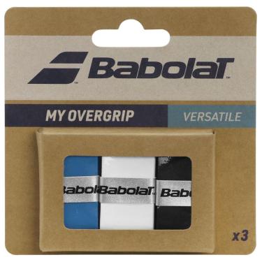 Imagem de Overgrip Babolat My Grip X3 Azul Branco e Preto