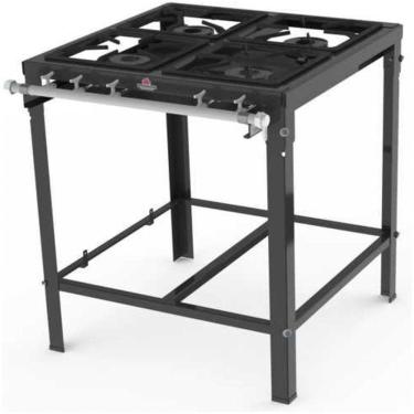 Imagem de Fogão Industrial 4 Bocas Simples (c/ Registro P/ Forno) Pms-400n - Progás
