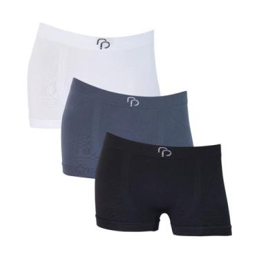 Imagem de Kit 3 Cuecas Boxer Infantil RP Sem Costura Meninos Criança Microfibra 
