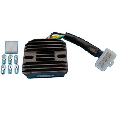 Imagem de Tuzliufi Retificador regulador de tensão compatível com Kawasaki Eliminator Vulcan Ninja EL250 EL252 KZ550 KZ750 KLE500 EN450 EN500 EX500 EL KLE KZ 250 252 454 500 550 750 GPZ LTD 21066 6 a 102 8 Z414